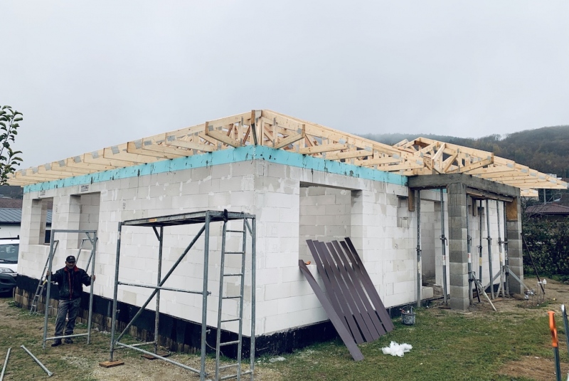 Tesárske práce Novostavba rodinného domu Sokoľ 2019 Novostavba rodinného domu Sokoľ 2019